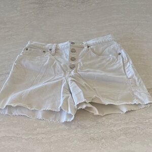 J. Crew White Jean Shorts